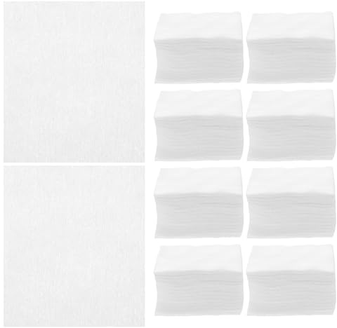 Ciieeo 1200 Einweg Wattepads aus Vliesstoff Dünne Make Up Entferner Tücher Weiß Hohe Saugfähigkeit Weich für Empfindliche Haut Vielseitig für Nagellack und Gesichtsreinigung