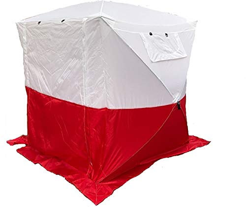 Bauzelt, Montagezelt, Faltzelt, Baustellenzelt, Pop Up Zelt, Zelt rot/weiß