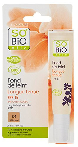 SO'BIO Étic Long Lasting Foundation 04 Warmer Sand 30 ml - 2 Stück