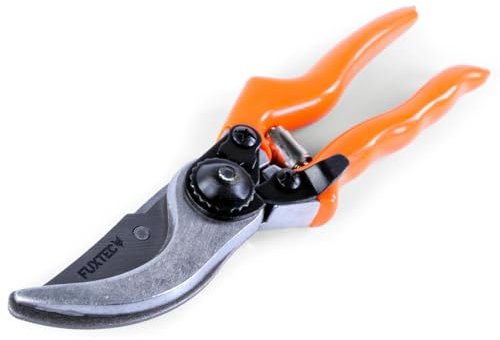 FUXTEC Rebschere Basic 20cm Profi Gartenschere der Klassiker Rosenschere Blumenschere Strauchschere Neu