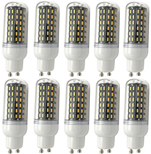 Aoxdi 10 Stück GU10 9W LED Mais Leuchtmittel Birnen, Warmweiß, GU10 LED 9W Mais Licht Lampen 96 SMD 4014 Energiespar Lampe, AC220-240V