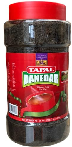 Tapal Danedar Thé Noir en Vrac - 1 kg Verre | Pot en verre de luxe, saveur riche et pleine, parfait pour amateurs thé en vrac
