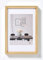 walther design Cadre Photo Or 18 x 24 cm avec Passe-Partout, Cadre Plastique Style Acier ES824G