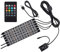 Justech 6stk 12V LED Streifenleuchte Auto Innenleuchten dimmbare Umgebungsbeleuchtung Footwell-Lichter RGB SMD 48 LED Auto Stimmungslicht Wasserdicht mit Drahtloser Musiksteuerung USB Port
