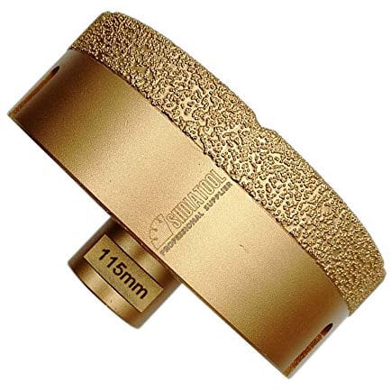 SHDIATOOL Diamond Drill Core Bit Diameter 115mm for Porcelain Tile Granite Marble Dry Drilling