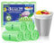 OKKEAI 10l Bin Liners Bathroom Bin Bags Small Trash Bags Green Garbage Bags100Bags