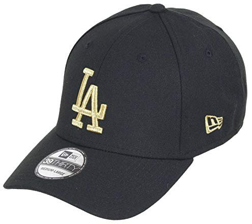 New Era Los Angeles Dodgers 39thirty Adjustable Cap MLB Essential Black/Gold - L-XL
