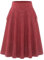 Bbonlinedress Jupe Longue Femme Elégante à Carreaux en Tartan Plaid Style Vintage A-Ligne Taille Haute au Moellet avec Poches Swing évasée Rouge XL