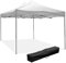 ELETTROFERRO Gazebo 3x3 M Pieghevole Giardino Impermeabile Tendone da Sole Ombreggiante Terrazzo Esterno Bianco Richiudibile in Acciaio Robusto Eventi Feste con Borsa