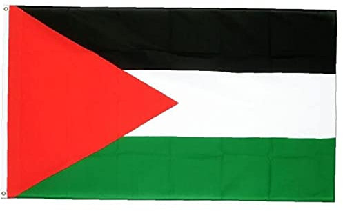 Onsinic Bandera Palestina 3' X 5' - Palestino Banderas De 90 X 150 Cm - Bandera De 3x5 Pies Poliéster Luz
