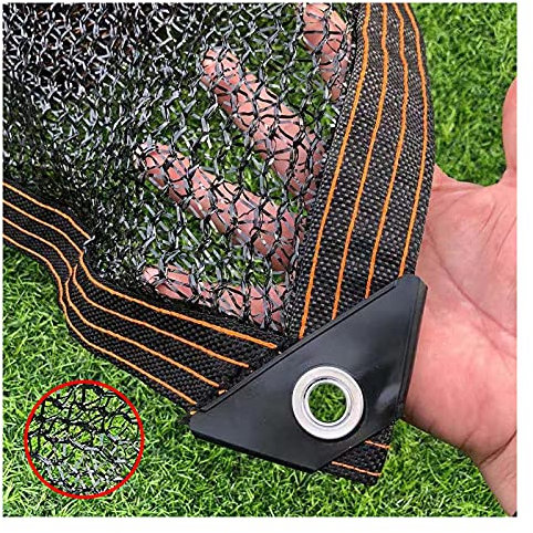 Schattiernetz GewäChshaus Sonnenschutz Netz,Schattentuch Leicht Und Haltbarkeit Schatten Uv bestäNdiges Netz 50%-55% Shading Rate,FüR Garten Blumen Pflanze Schwarz (3mx4m/9.8ftx13.1ft)