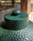 DOLAMOTY Zubehör für Big Green Egg, obere Dämpferkappe für Big Green Egg Ersatzteile, Keramik-Schornsteinkappe für Big Green Egg Medium, Large und XL