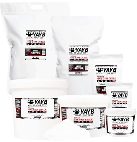 YAYB Premium Fine Gym Chalk - UK/EU Grade - Climbing Powder Bucket (1.5KG (BAG))