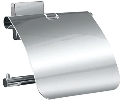 Kleine Wolke Rollenhalter mit Deckel Luno, Wandaccessoire, Farbe Silber, Material: Edelstahl