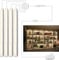 Cefrank Luces de armario 4 barras LED en forma de V de 31 cm para cocinas - 1200 lm 12 W - Blanco cálido 3000K