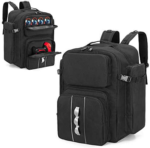 GOBUROS RC Rucksack für 1/10 Auto, RC Aufbewahrungstasche mit Multi Taschen für Werkzeuge und anderes Zubehör, leicht zu tragen mit verstellbarem Schultergurt (Patent Design)