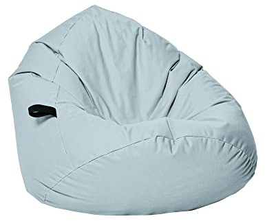 Momiralland Sitzsack Tropfenform Kastanie - für Kinder & Erwachsene – Indoor wie Outdoor da er Wasserfest ist– füllung EPS Perlen. (Grau, XL - Durchmesser 77 cm für Kinder)