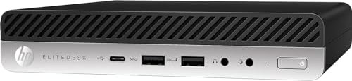 HP EliteDesk 705 G4 Mini PC Computer Desktop, Windows 10 Pro + Office 2019, AMD Ryzen 5 Pro 2400GE, RAM 16GB DDR4 SSD 240GB (reacondicionado)