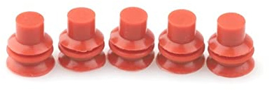 Qingqing Store 100/200/500/1000/Pcs Red Cable Cavity Red Connector Solid Waterproof Blind Rubber Seal Blind Blind Cavity Fit for Auto (Color : 1000 Sets)
