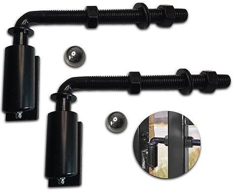 2 Pack Steel J-Bolt Hinge for Doors Gates,Heavy-Duty Welded Hinge,Heavy-Duty Driveway Gates for Welding on Larger Iron or Steel Gates (16mm)