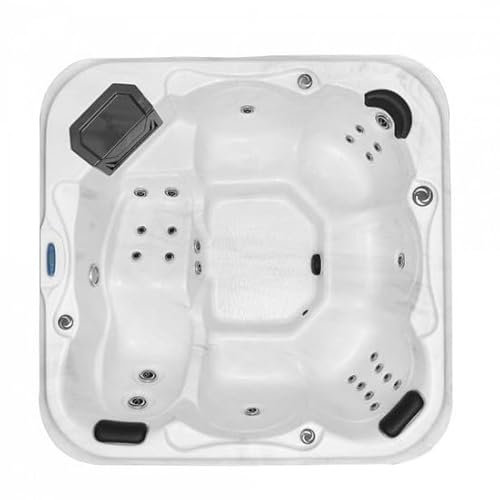 Bagno Italia Minipiscina spa relax 210x210 cm 28 getti 5 posti led e bluetooth