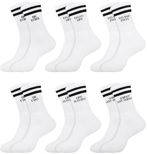 Belloxis Tennissocken Herren 43-46 - Weiße Sportsocken, Laufsocken, Kleine Geschenke für Männer - Tennis Geschenke