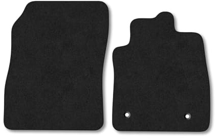 Ford Fiesta (2017-2023) [Van] Carpet Car Mats | Black Edge Trim Tailored Fit Floor Mats Full Coverage Protection Accessories Easy Clean Anti Slip Made in the UK