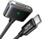 LISEN Câble magnétique sûr 3 de 140 W pour MacBook Air/Pro (2,8 m, noir), câble USB C vers magnétique 3 pour MacBook Air/Pro (15/13 M3 2024, 15 M2 2023, 13 M2 2022)