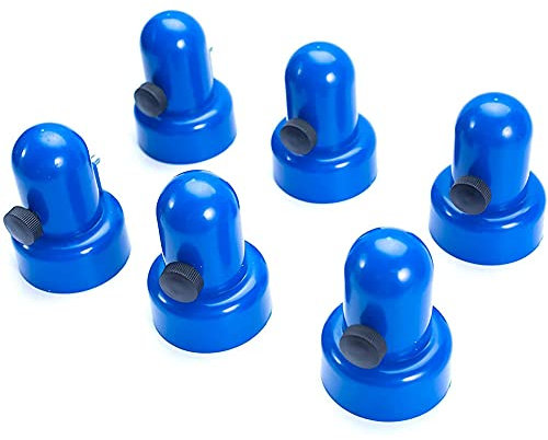 Lanko 6 StüCke Trampolin Pol Kappe 1,5 Durchmesser GehäUse Sicherheits Kappen mit Schraub Daumen für Trampolin Netz