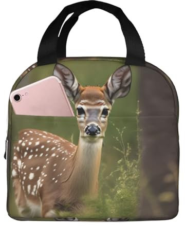 SSGVLPTO Whitetail Bento-Tasche mit Hirsch-Motiv, isolierte Lunchtasche für Arbeit, Büro, Picknick, wiederverwendbare Lunchtasche