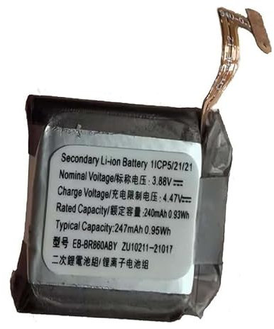 Zgszmall EB-BR860ABY GH43-05068A 3.88V 247mAh Replacement Battery For Galaxy Watch 4 40mm R865U R860N SM-R865 SM-R860