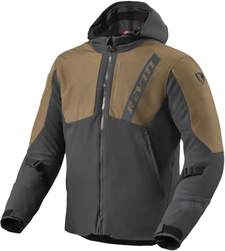 REV'IT! Revit Potential GTX wasserdichte Motorrad Textiljacke, grau/braun, XL