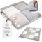 Krabbeldecke Spielmatte Krabbelmatte für Baby Kinder - Babies Patchworkdecke Bodenmatte Spieldecke Play Mat für Kinderzimmer und Laufgitter Oeko-Tex 120x120 cm