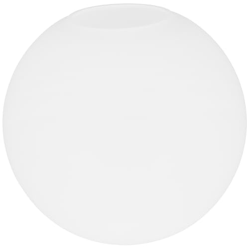 DECHOUS Kugelförmiger Milchglas-Lampenschirm 20 Cm Mit 7 Cm Öffnung – Ersatzglas Für Pendelleuchten - Kronleuchter Und Bodenlampen – Elegante Weiße Glaskugel Für Stilvolle Beleuchtung