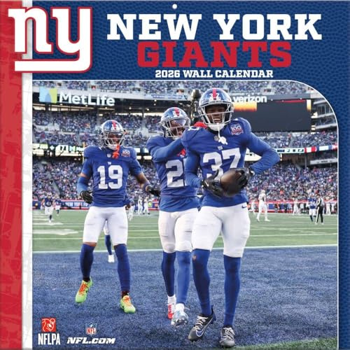 New York Giants 2026 12x12 Team Wall Calendar