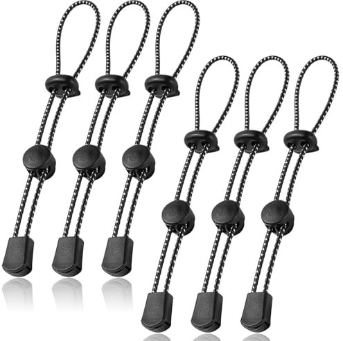 6 Pcs Bungee Cord, Trekking Pole Fastening Cord, Backpack Walking Stick Holder, Backpack Elastic Rope Fixing Buckle, Hiking Stick Holder Rope, Trekking Hiking Pole Attachment Cord Rope