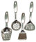 KONTONTY Set Di Utensili Da Cucina in Miniatura Utensili Per Casette in Miniatura Giocattolo Micro Scena