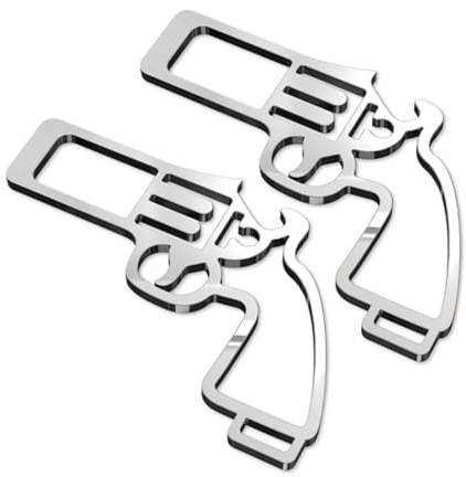 LIbgiubhy 2pcs Seatbelt Clip Set Ergonomic Buckles Lock Seat Belt Alarm Stoppers Set For Vehicle Alarm Cancellation & Multiple Tool Use
