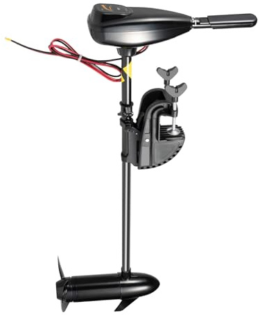 WFIETN Moteur électrique hors-bord 80 LBS, 12 V 800 W, moteur hors-bord électrique pour kayak/bateaux 6 à 8 personnes, puissance de 1,2 HP