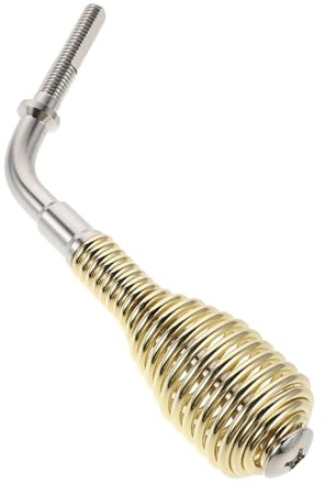 SAFIGLE Resorte de manija para puerta de chimenea: Manija de resorte para estufa de pellets - Pieza de repuesto para puerta de estufa de carbón, ahumador o horno de barbacoa