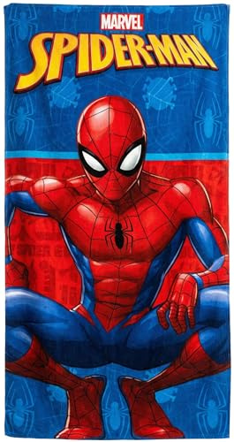 Mikrofaser Strandtuch Kinder (70x140 cm) für Spiderman Fan – Schnelltrocknendes & Leichtes Badetuch für Jungen, Platzsparendes Reisehandtuch