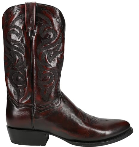 Dan Post Mens Milwaukee Embroidered Round Toe Casual Boots Mid Calf - Red - Size 11.5 D_M
