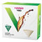 HARIO VCF-02-100MK 1-Piece Box of Paper Filter for 02 Dripper Misarashi, Natural, Without Tabs