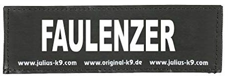Julius-K9 Original Interchangeable Patch, Large, Black, Faulenzer