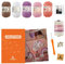 myboshi Häkelset Mobile Nele, inkl. No.2 Wolle, Nadel und Anleitung, original Label, Häkelpaket, 85% Baumwolle, 15% Kapok Rosa mit Häkelnadel