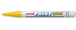 uni PX-21 Paint Marker Bullet Tip Fine Point Line Width 0.8-1.2mm Yellow Ref 9001956 - Pack 12