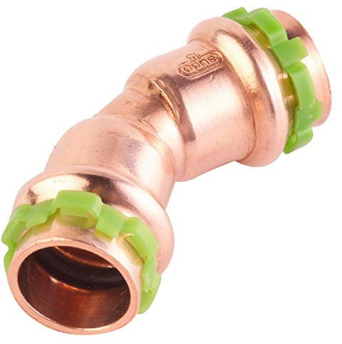 Kupfer Pressfitting SudoPress Bogen 45° 18 mm Innen/Innen, VC041