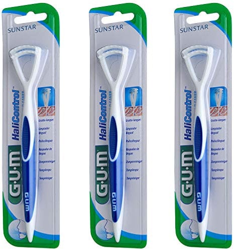 Gum HaliControl - Cepillo de dientes para lengua (3 unidades)