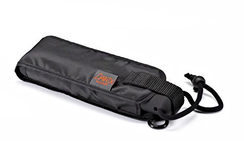 EuroSchirm Unisex – Erwachsene Dainty Automatic Regenschirm, Schwarz, One Size