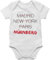 Baby Body Junge Mädchen - Fahnen und Flaggen - Weltstadt Nürnberg - 6/12 Monate - Weiß - stadt nuernberg country